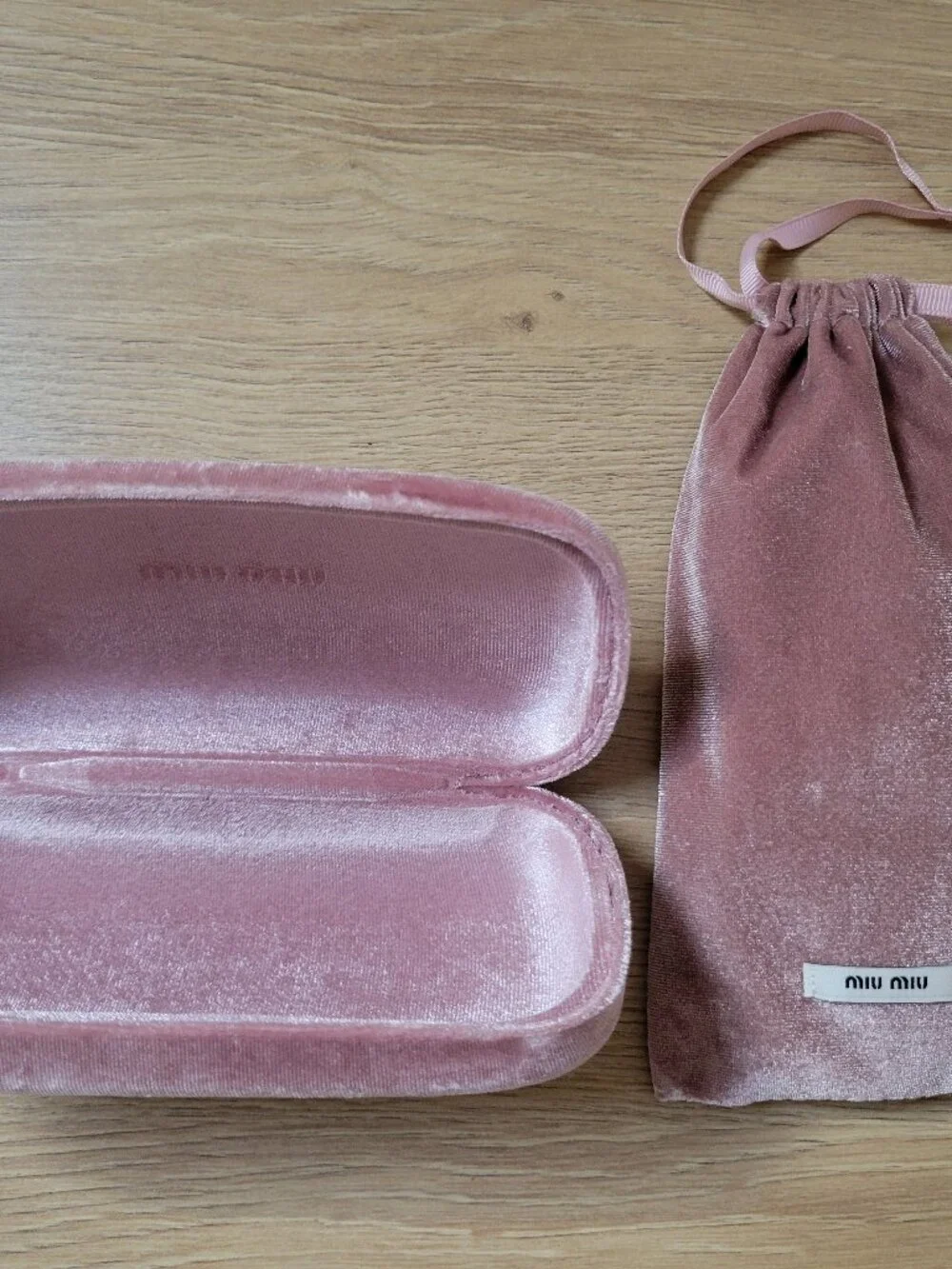 Miu Miu SMU 13N Round Glitter Sunglasses TKB-6X1 with Case & Pouch